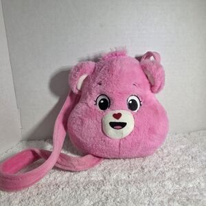 Care Bears Pink Plush Face Bag